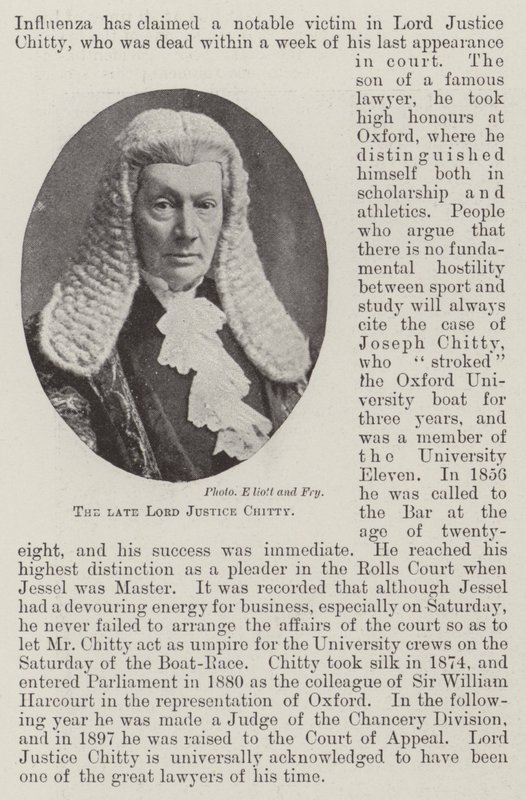 Edesmennyt lordi Justice Chitty tekijältä English Photographer