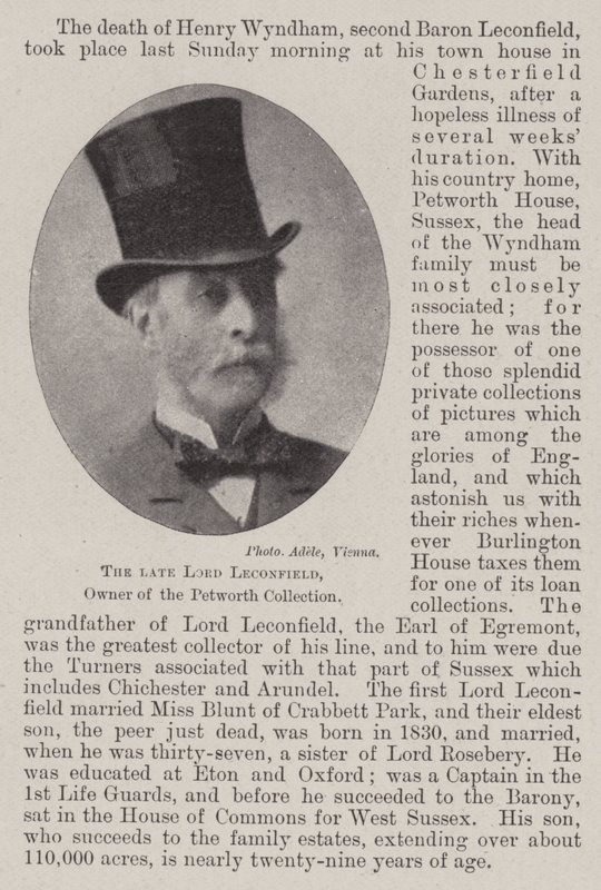 Edesmennyt Lord Leconfield, Petworth-kokoelman omistaja tekijältä English Photographer