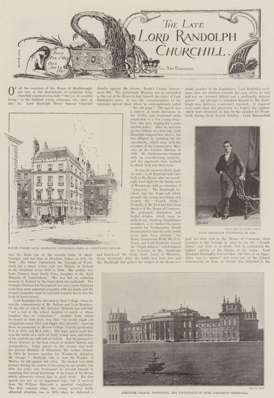Edesmennyt Lord Randolph Churchill tekijältä English Photographer
