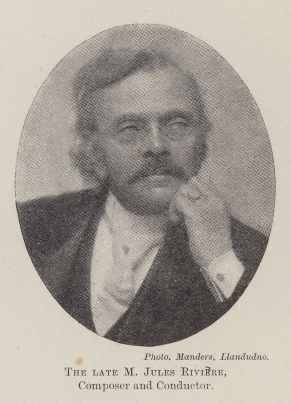Edesmennyt M Jules Riviere, säveltäjä ja kapellimestari tekijältä English Photographer