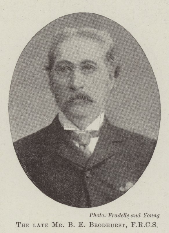 Edesmennyt herra B E Brodhurst, FRCS tekijältä English Photographer