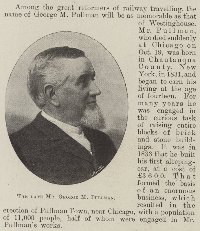 Edesmennyt herra George M Pullman tekijältä English Photographer
