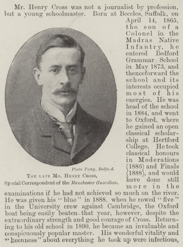 Edesmennyt Henry Cross, Manchester Guardianin erikoiskirjeenvaihtaja tekijältä English Photographer