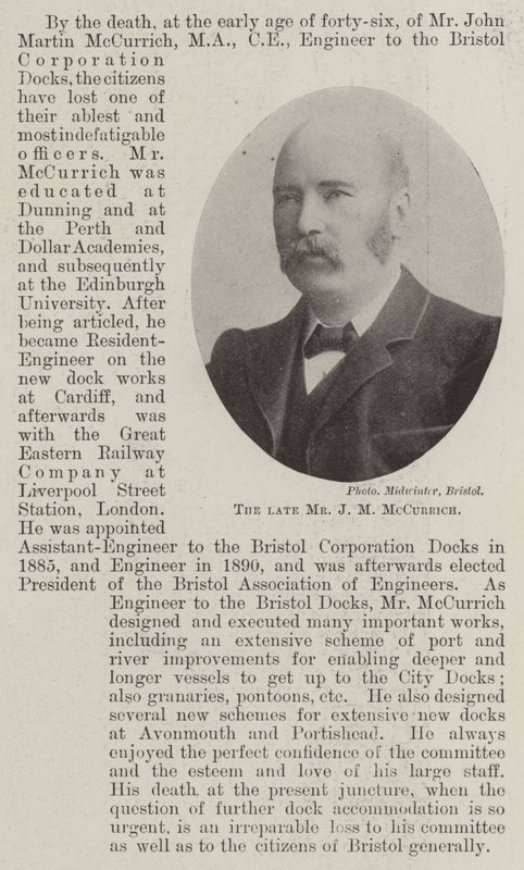 Edesmennyt herra J M McCurrich tekijältä English Photographer