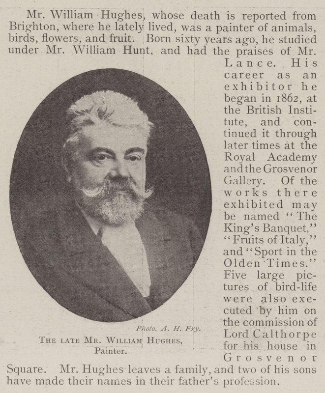 Edesmennyt herra William Hughes, taidemaalari tekijältä English Photographer