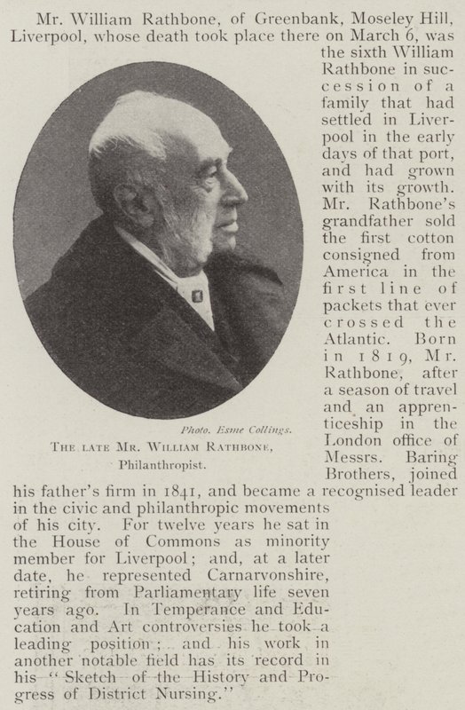 Edesmennyt herra William Rathbone, filantrooppi tekijältä English Photographer