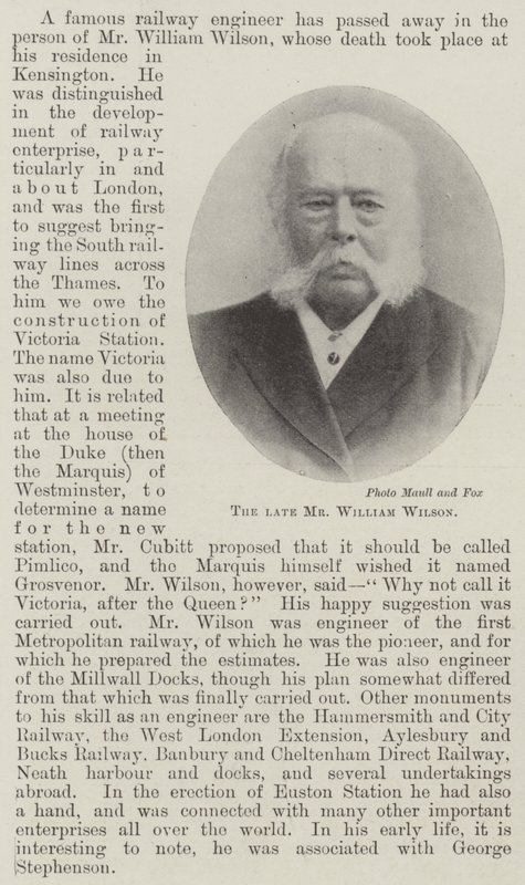 Edesmennyt herra William Wilson tekijältä English Photographer