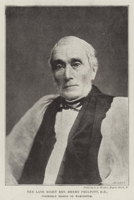 Edesmennyt oikea pastori Henry Philpott, DD, entinen Worcesterin piispa tekijältä English Photographer