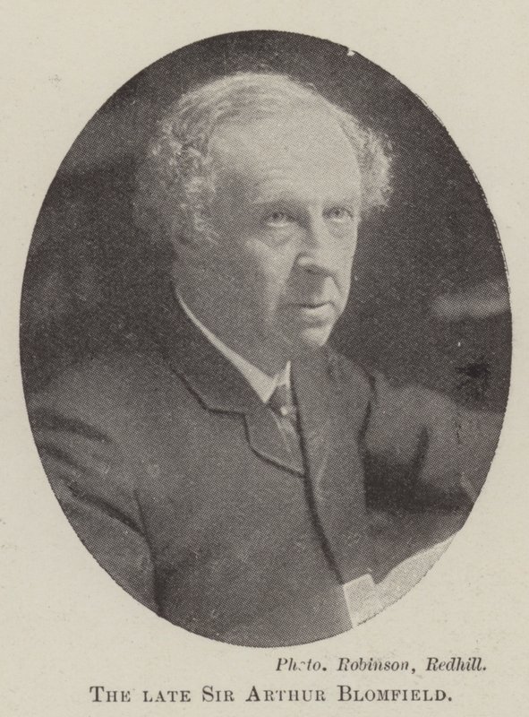 Edesmennyt Sir Arthur Blomfield tekijältä English Photographer
