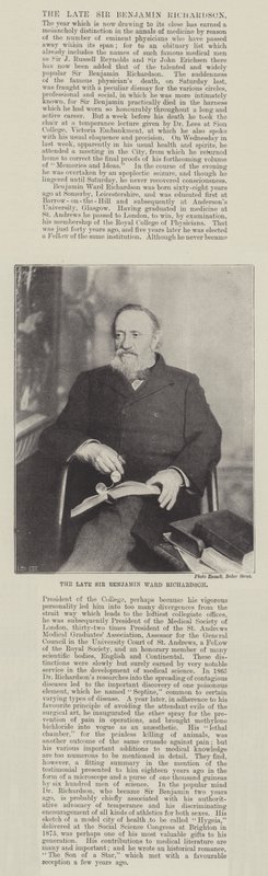 Edesmennyt Sir Benjamin Ward Richardson tekijältä English Photographer