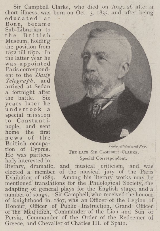 Edesmennyt Sir Campbell Clarke, erikoiskirjeenvaihtaja tekijältä English Photographer