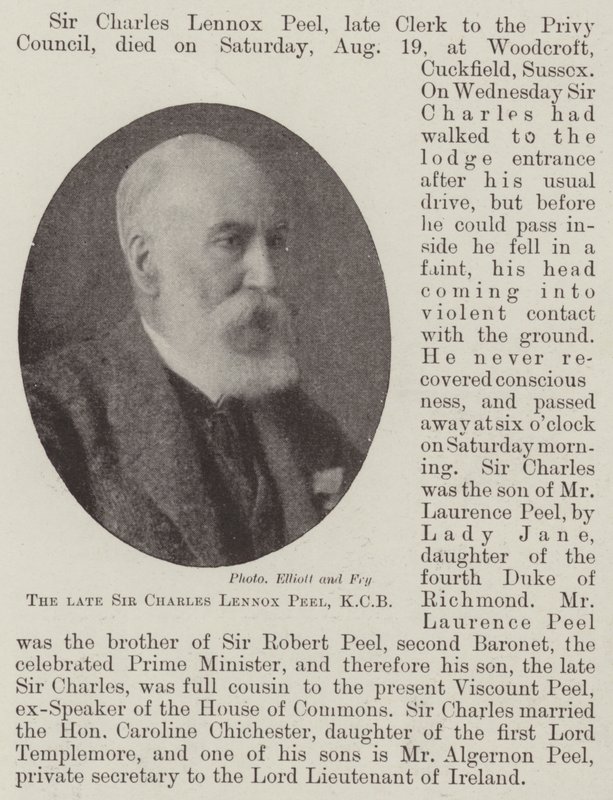 Edesmennyt Sir Charles Lennox Peel, KCB tekijältä English Photographer