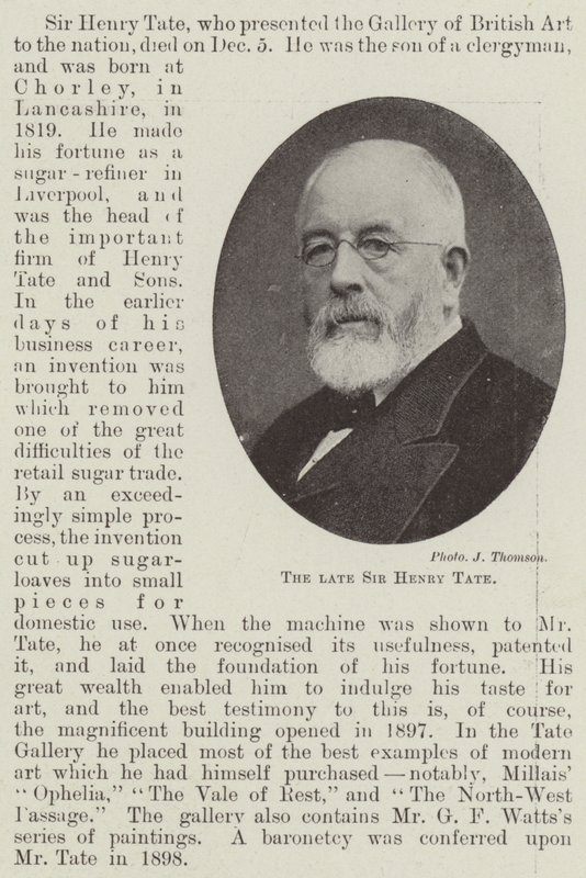 Edesmennyt Sir Henry Tate tekijältä English Photographer