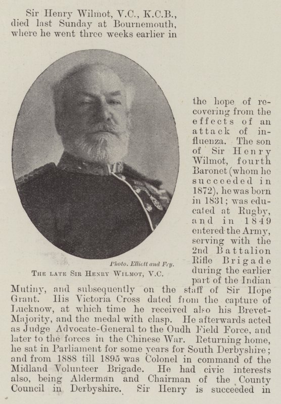 Edesmennyt Sir Henry Wilmot, VC tekijältä English Photographer