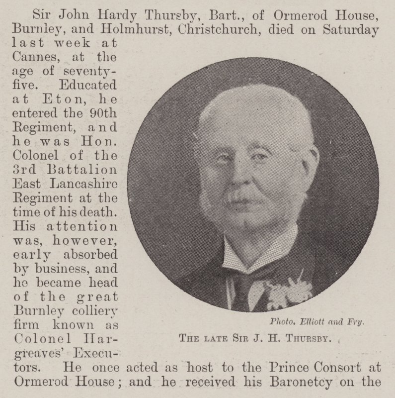 Edesmennyt Sir J H Thursby tekijältä English Photographer