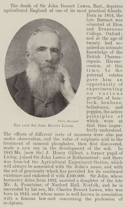 Edesmennyt Sir John Bennet Lawes tekijältä English Photographer