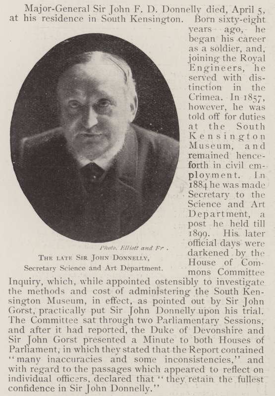 Edesmennyt Sir John Donnelly, tiede- ja taideosaston sihteeri tekijältä English Photographer