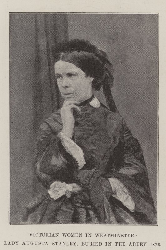Viktoriaaniset naiset Westminsterissä, Lady Augusta Stanley, haudattu Abbeyyn 1876 tekijältä English Photographer
