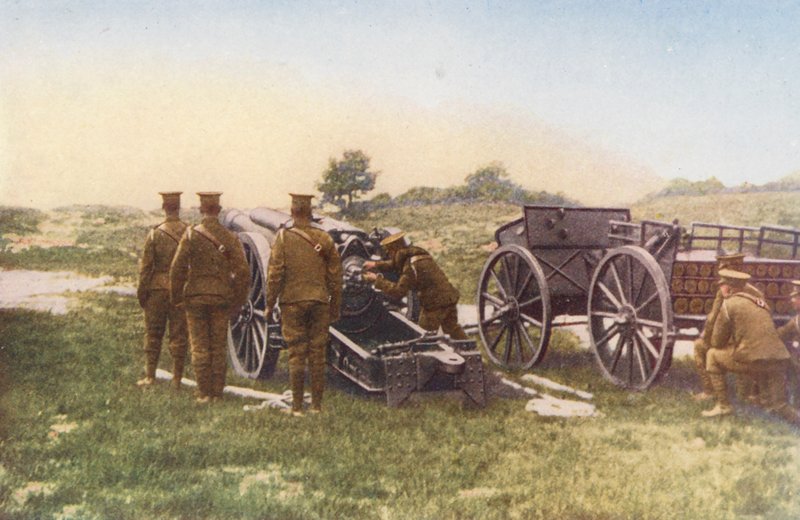 WW1: Kuninkaallinen tykistörykmentti (värikuva) tekijältä English Photographer