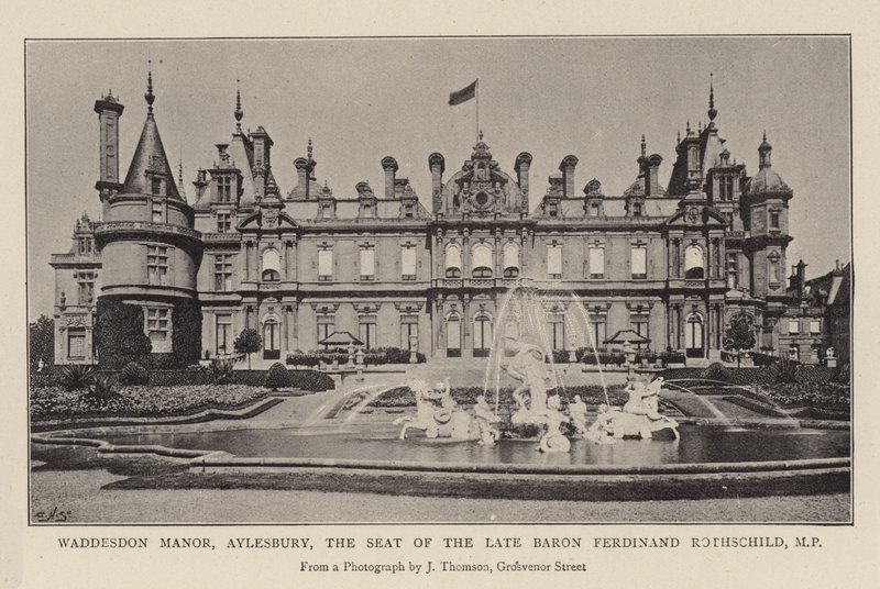 Waddesdonin kartano, Aylesbury, edesmenneen paronin Ferdinand Rothschildin kotipaikka, kansanedustaja tekijältä English Photographer