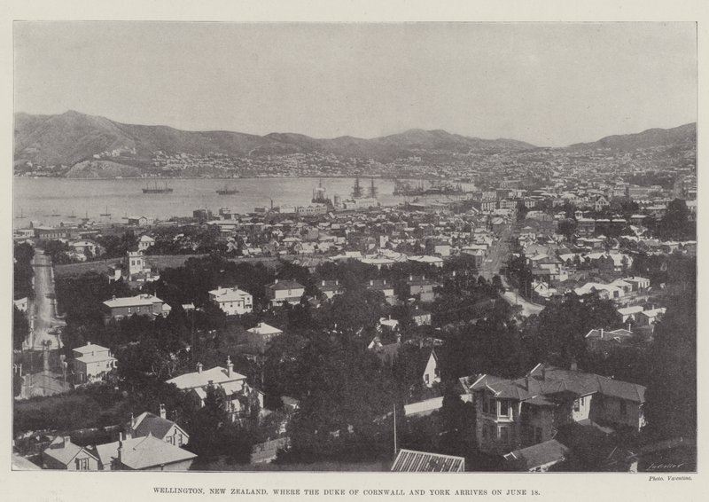 Wellington, Uusi-Seelanti, jonne Cornwallin ja Yorkin herttua saapuu 18. kesäkuuta tekijältä English Photographer