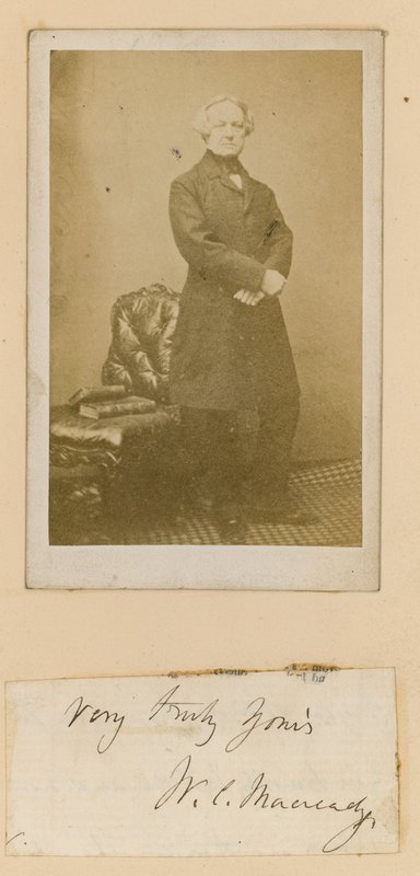 William Macready, näyttelijä tekijältä English Photographer