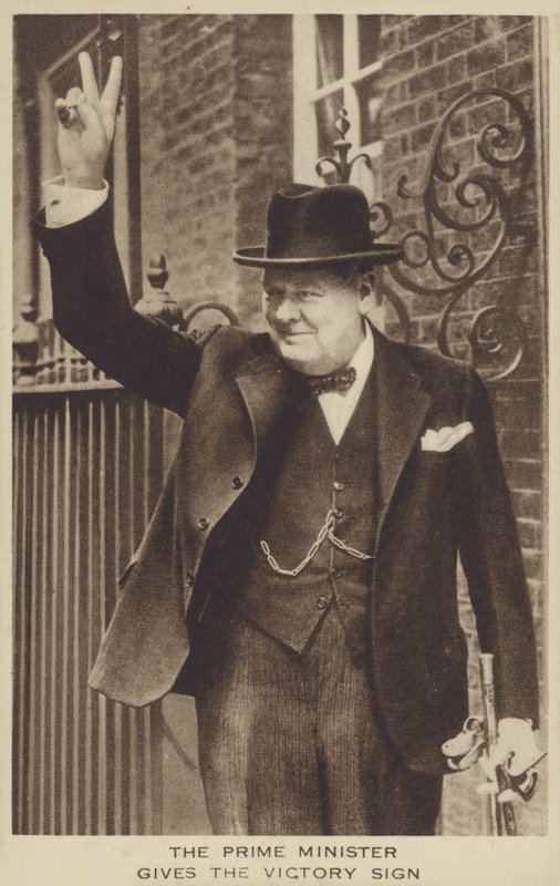 Winston Churchill (m/w kuva) tekijältä English Photographer
