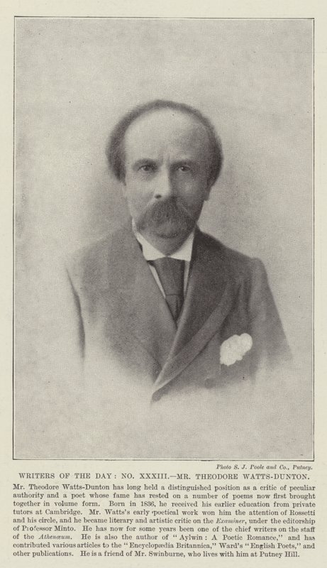 Päivän kirjoittajat, herra Theodore Watts-Dunton tekijältä English Photographer