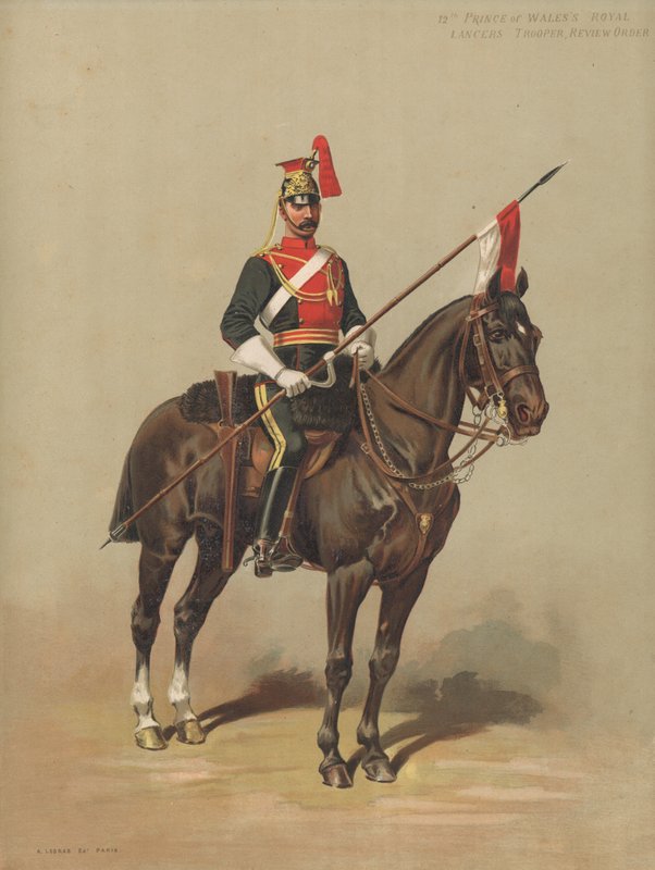 12. Walesin prinssi Royal Lancers, sotilas, tarkistustilaus tekijältä English School