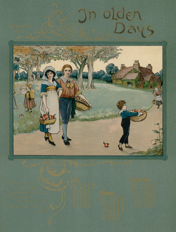 Vuoden 1905 kalenteri Alfred Austinin säkeellä tekijältä English School