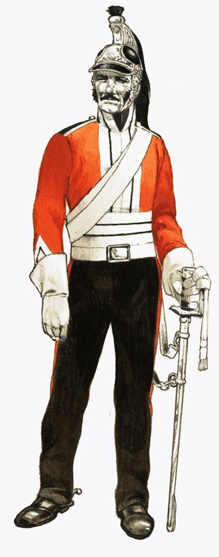 3. Dragoons 1812 -sotilas tekijältä English School