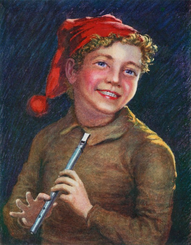 A Merry Piper (väri litho) tekijältä English School