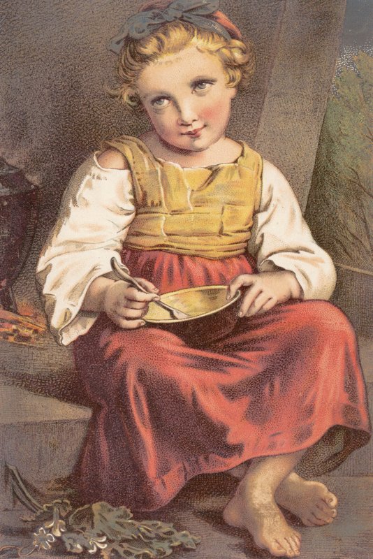 Aamupala (väri litho) tekijältä English School