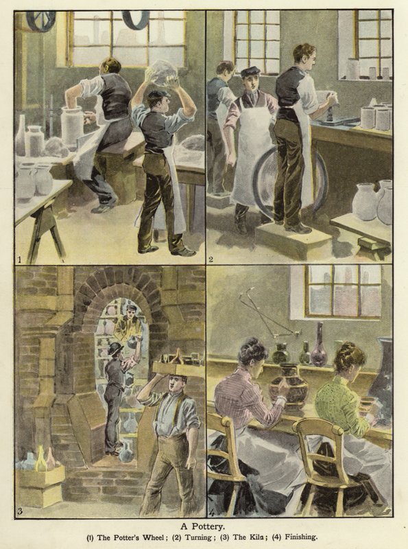 Keramiikka (väri litho) tekijältä English School