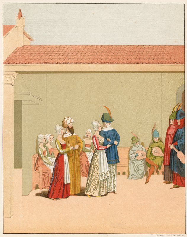 Karnevaalikohtaus, 1400-luku tekijältä English School