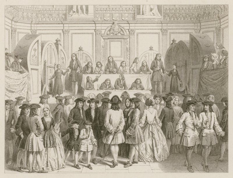 arpajaiset; noin 1750 tekijältä English School
