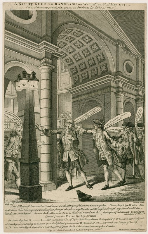 Yökohtaus Ranelaghissa Lontoossa 6. toukokuuta 1752 tekijältä English School