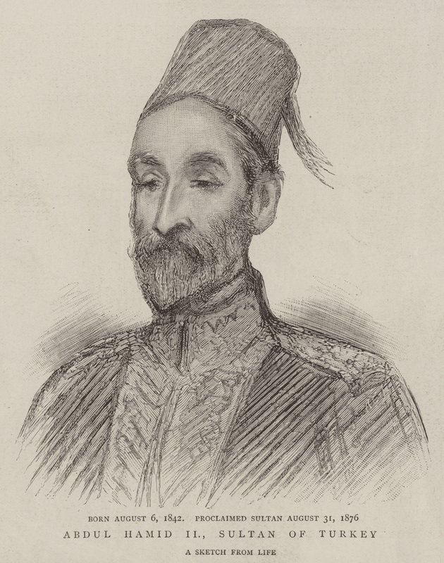 Abdul Hamid II, Turkin sulttaani (kaiverrus) tekijältä English School