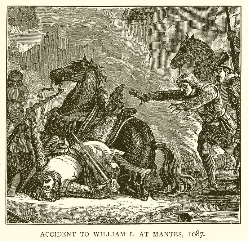 Onnettomuus William I:lle Mantesissa, 1087 tekijältä English School