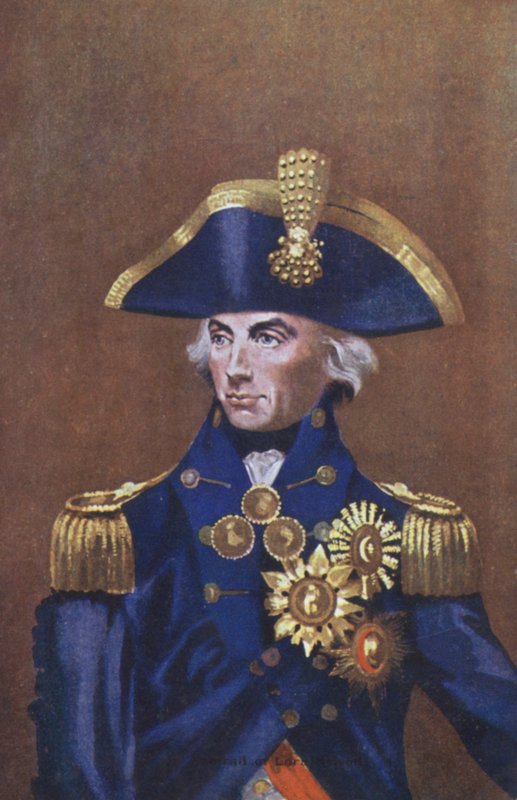 Admiral Lord Nelson, muotokuva (väri litho) tekijältä English School