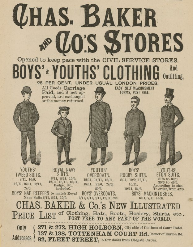 Mainos Chas Baker & Cos Storesista tekijältä English School