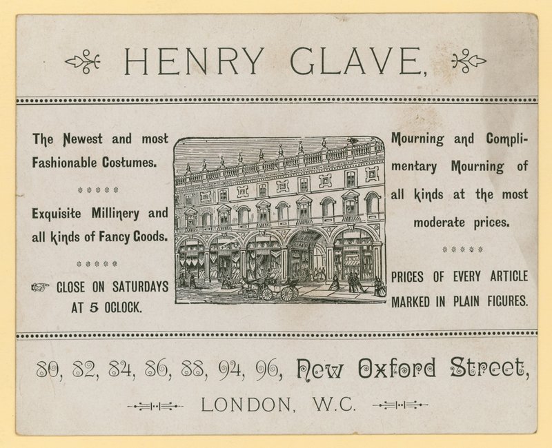 Henry Glaven mainos, New Oxford Street, Lontoo tekijältä English School