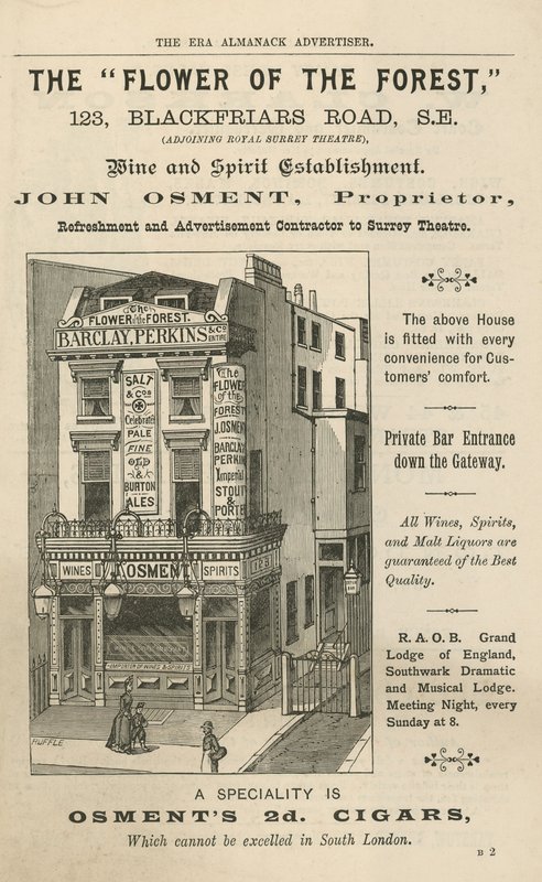 Mainos Metsän kukkalle, 123 Blackfriars Road, Lontoo tekijältä English School