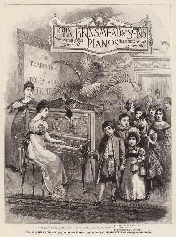 Mainos, Brinsmead Pianot tekijältä English School