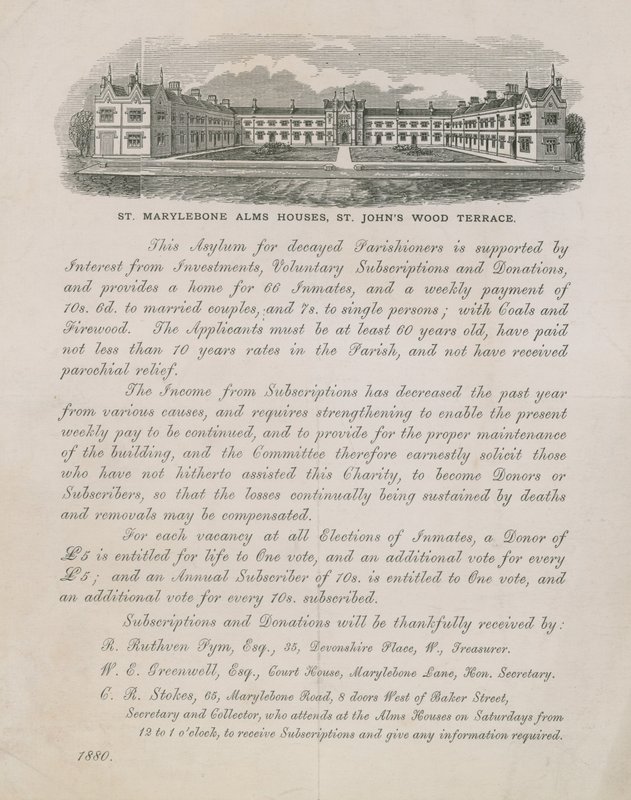 St Marylebone Alms Housesin mainos tekijältä English School