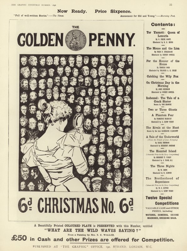 Mainos Golden Penny -joulunumerosta tekijältä English School