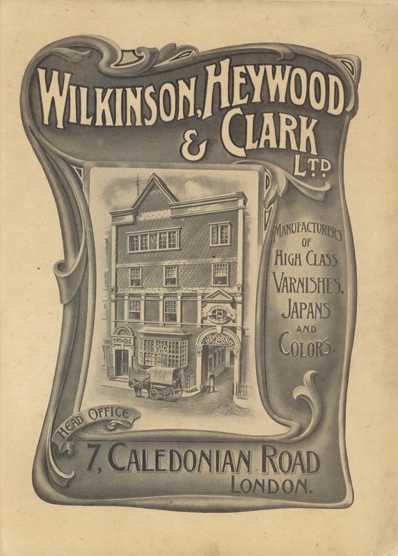 Mainos yhtiölle Wilkinson, Heywood & Clark Ltd (litho) tekijältä English School