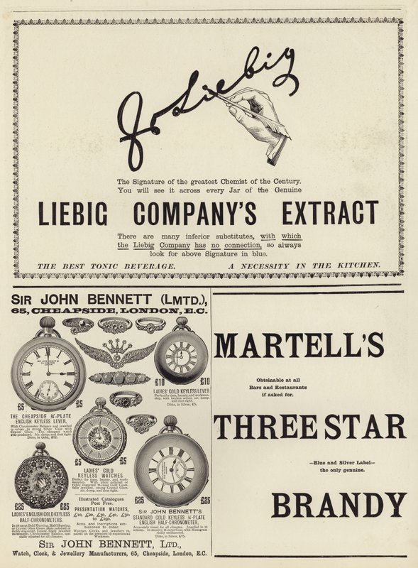Mainos levisi The Graphic Christmas Number 1897:stä tekijältä English School