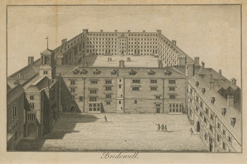 Ilmakuva Bridewell Palacesta tekijältä English School