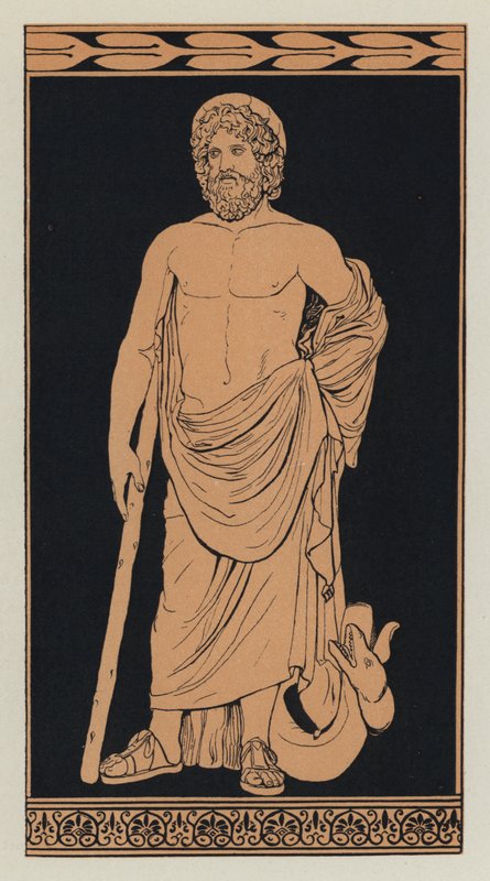 Aesculapius (värilitografia) tekijältä English School